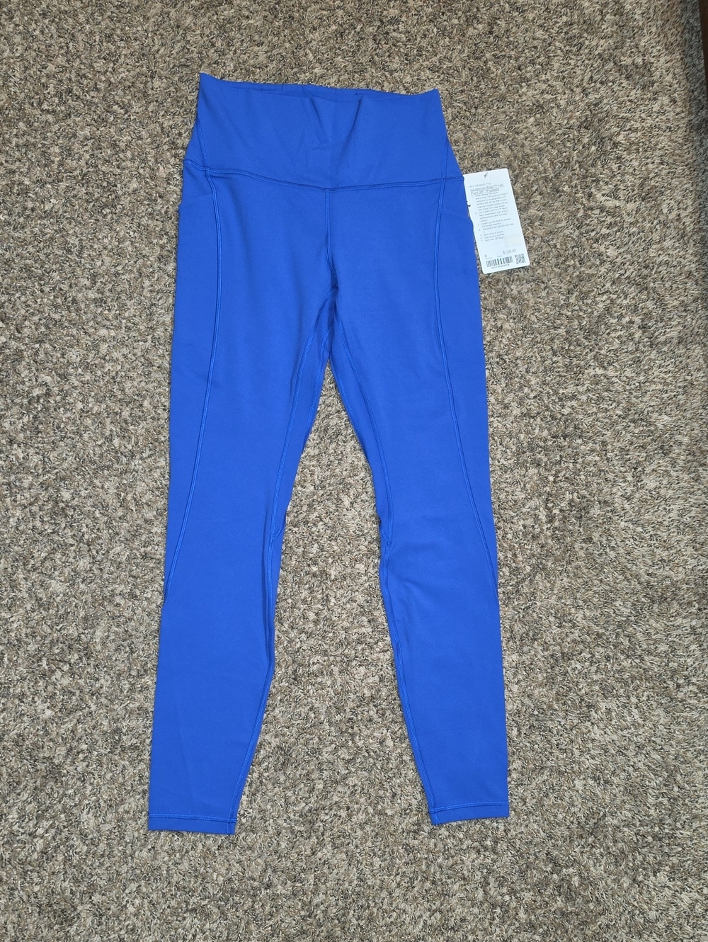 Lululemon Align HR Pant Sz 8 28" Inseam With Pockets! BEBA- Beach Ball Blue, Nwt